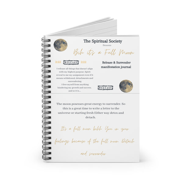 It’s a FULL MOON bihh Release & Surrender Journal